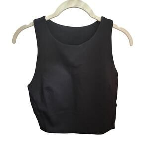 Lululemon Black High Neck Longline Tank Womens 8 Athletic Training Top